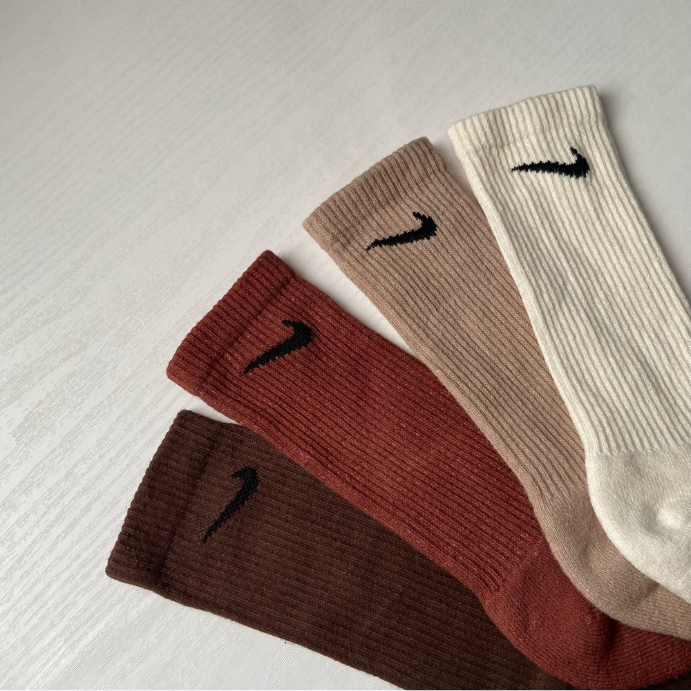Custom Dyed Nike Crew Socks - Fall 4 Pack